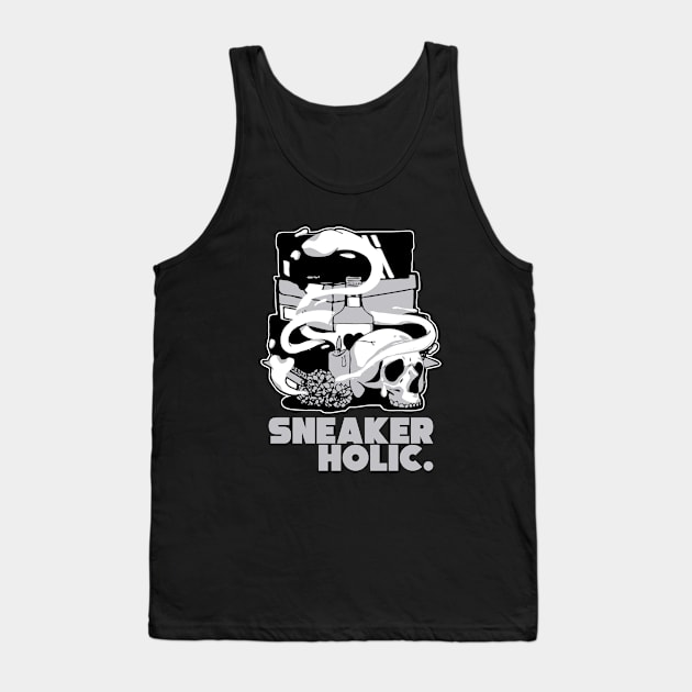 Sneaker Holic Cement Grey Tank Top by funandgames